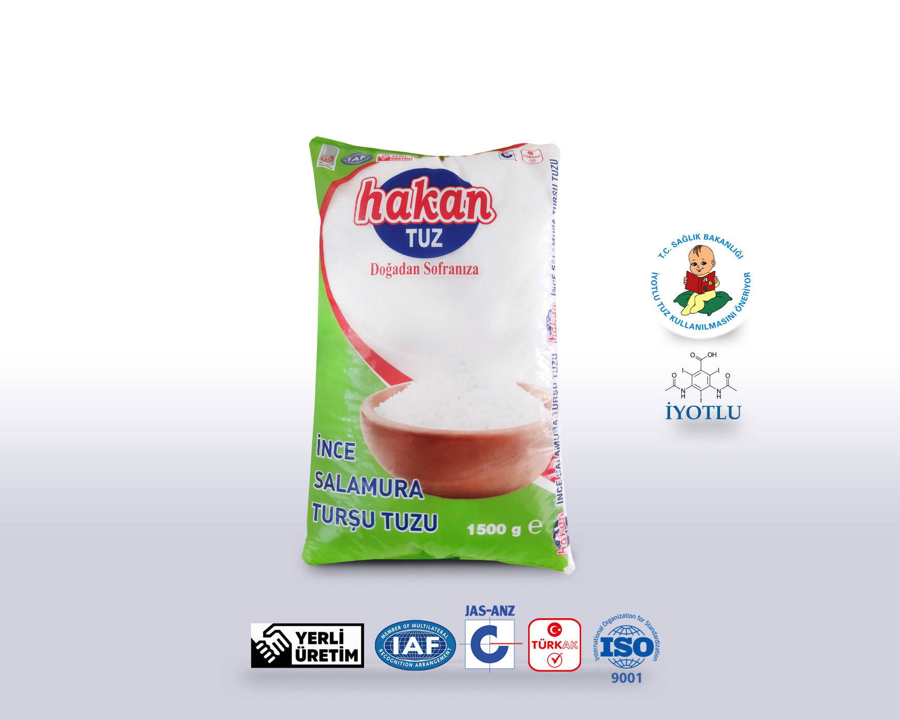 İnce Salamura Turşu Tuzu 1500gr