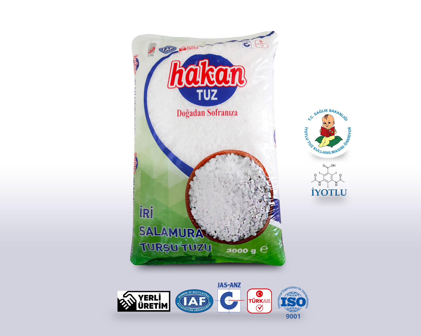 İri Salamura Turşu Tuzu 3000gr