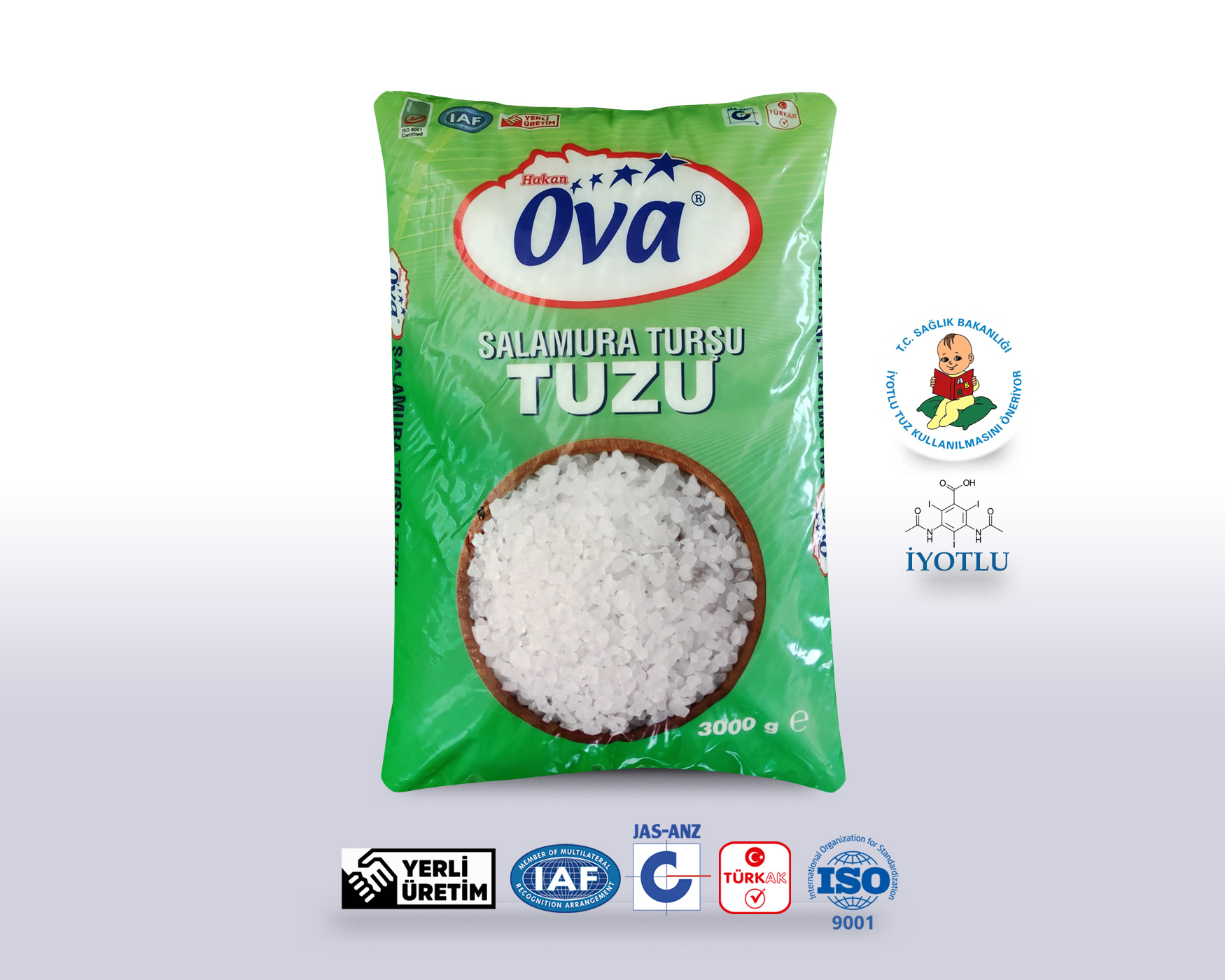 İri Salamura Turşu Tuzu 3000gr