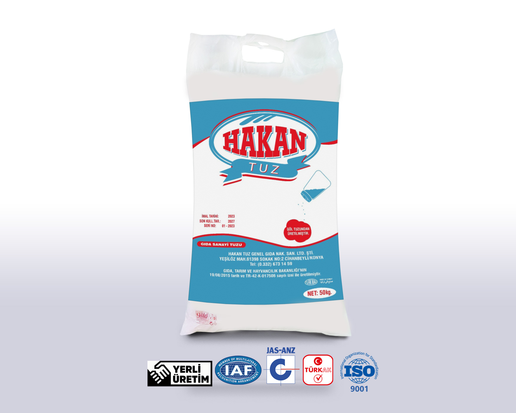 Sanayi Tuzu Çuval 50Kg